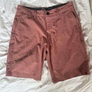 Quiksilver Men's Washed Rust Flat Front Shorts